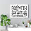 With God Nothing Is Impossible - Wrapped Canvas Print-361304224