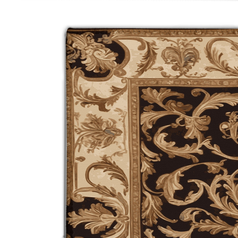 Tapis d'intérieur et d'extérieur brun français, Rectangulaire 2 pi x 3 pi