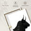«Charging Black Bull» sur toile-1701085879