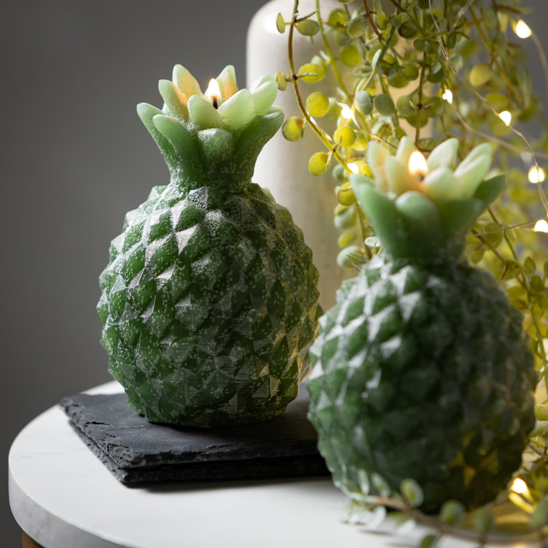 Bougie fantaisie ananas Vance Kitira, Vert