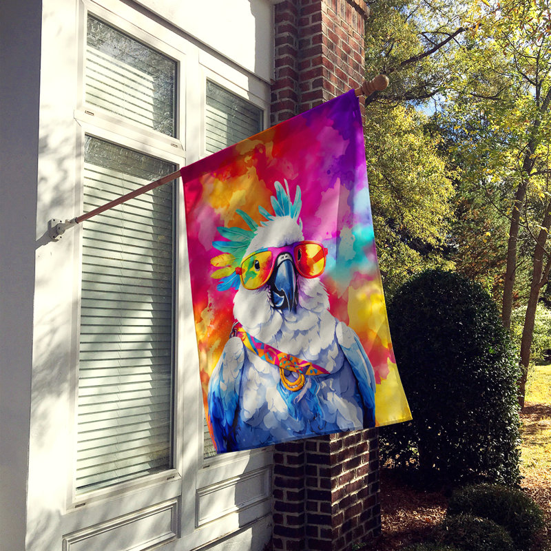 Drapeau de maison hippie cacatoès