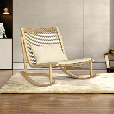 Rugged aluminum ergonomic rocking chair