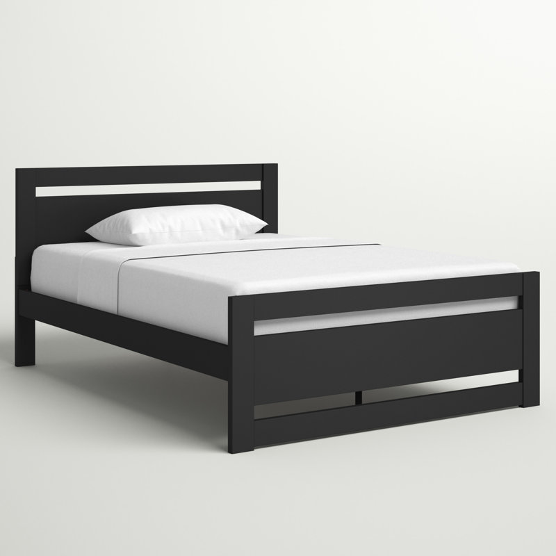 Lit plateforme Ayaan, Blanc, Double