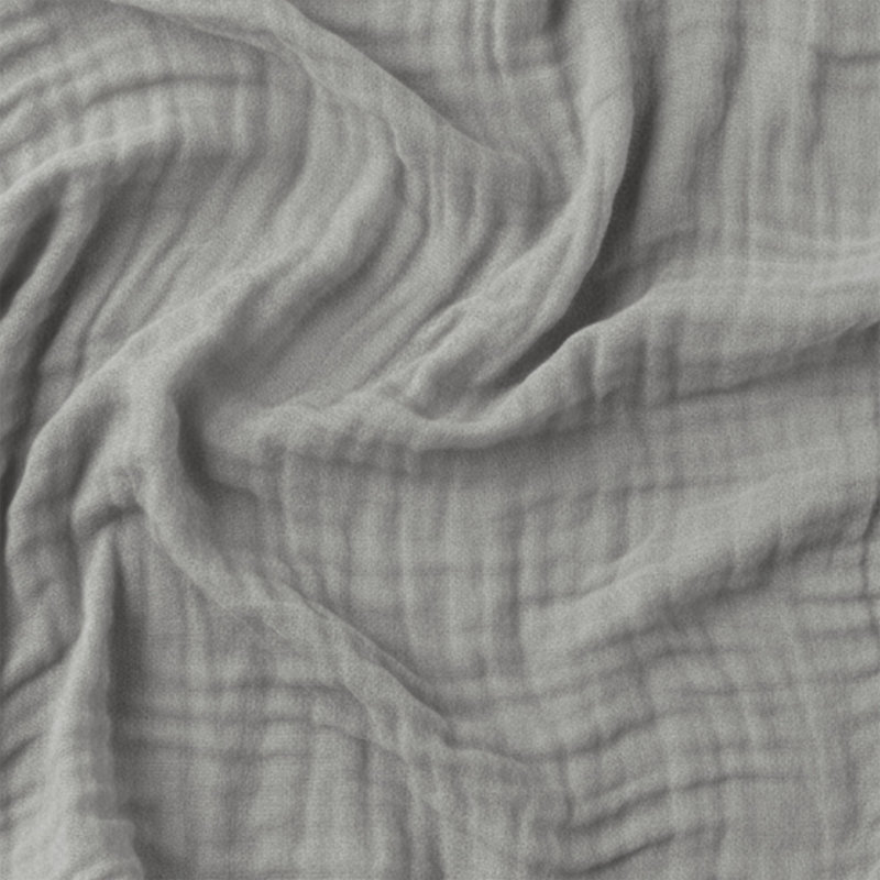Couverture en mousseline 100% coton Threadmill, Queen (90" x 92"), Light Grey
