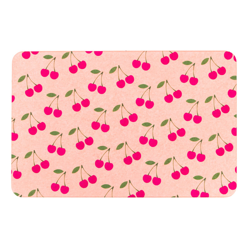 Non-Slip Bath Mat, Pink/Green