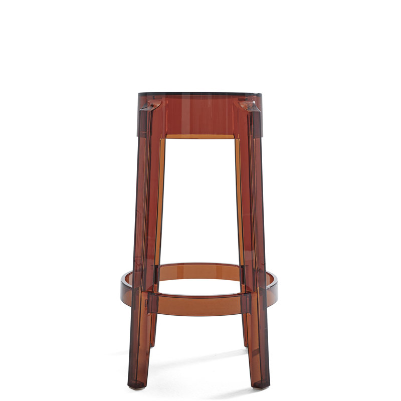 Charles Outdoor Bar Stool, 25.59", Amber