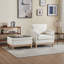 Fauteuil d'appoint large rembourré avec repose-pieds et coussins de rangement-691399350-691399337