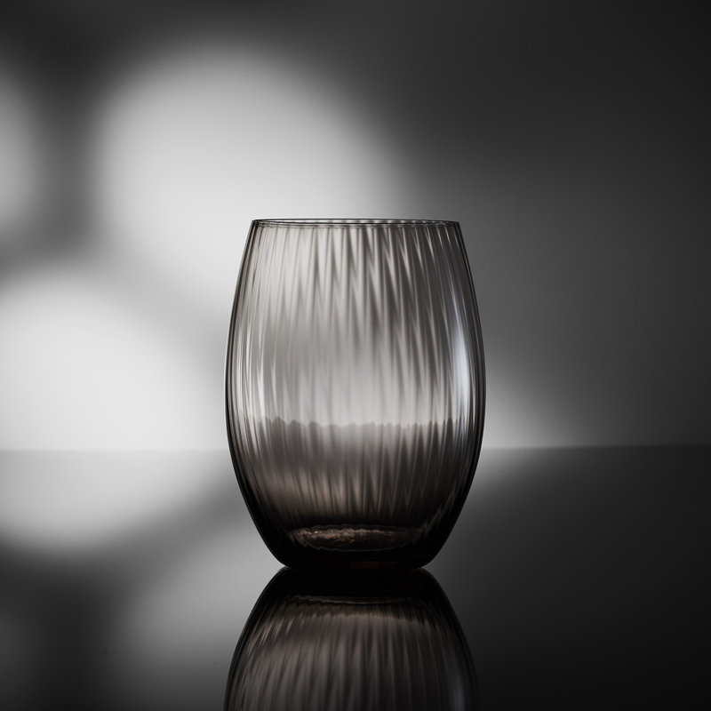 Quinn Handmade Crystal Drinking Glass, Mocha
