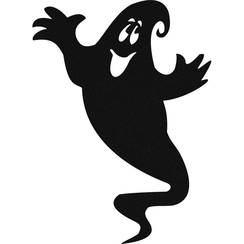 Happy Ghost Wall Décor, 14" H x 10" W x 0.06" D