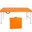 Table pliante portative orange 4 pieds pour un maximum de 135 kg pour l'intérieur et l'extérieur