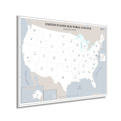 17 Stories " 2024 United States Electoral College Votes " Print on Paper