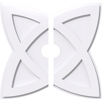 Médaillon de plafond contemporain en PVC de qualité architecturale Cosmo