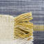 Anjail Flat Weave Wool/Cotton Plaid Rug in Teal/Beige-252151321