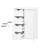 White Bathroom Storage Cabinet