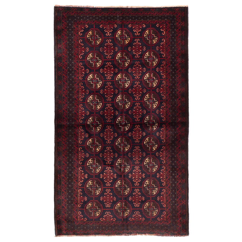 Tapis bleu marine Teimani 3 pi 5 po x 5 pi 9 po