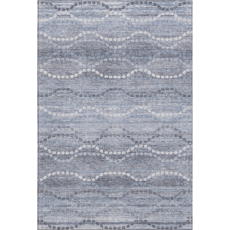 Premium Machine Washable Mayfield Gradient Rug, 8' x 10', Green