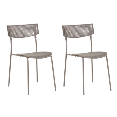 Modern Mesh Accent Chair with Curved Back and Lightweight Design for Dining, Office, and Living Spaces - Set of 2, Green