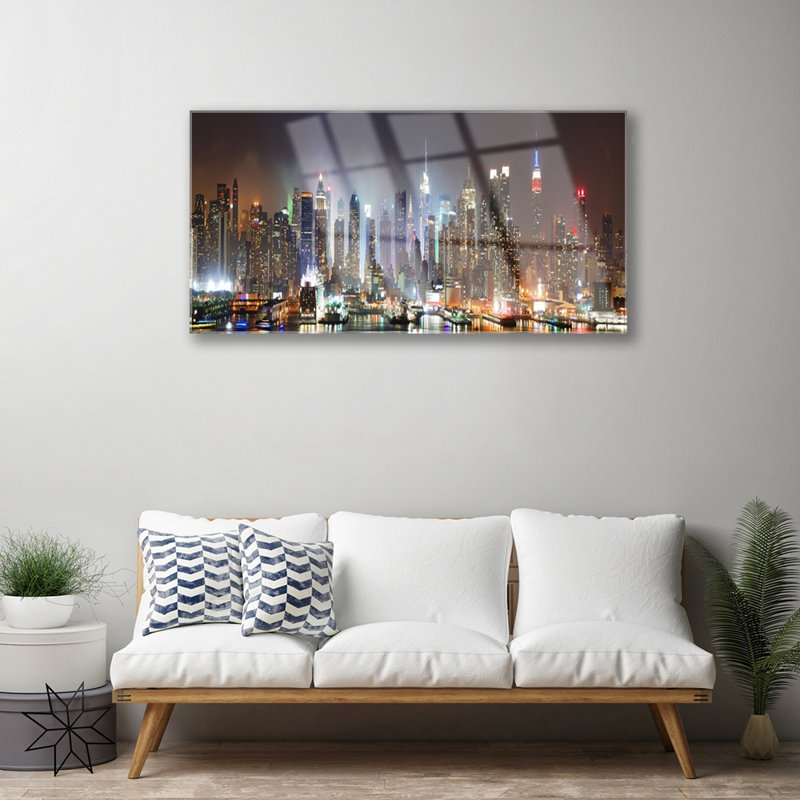 City Houses - Unframed Photograph on Glass