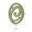 Wooden Oval Frame Wall Monogram with C Letter, Green-1664524416-1664524417