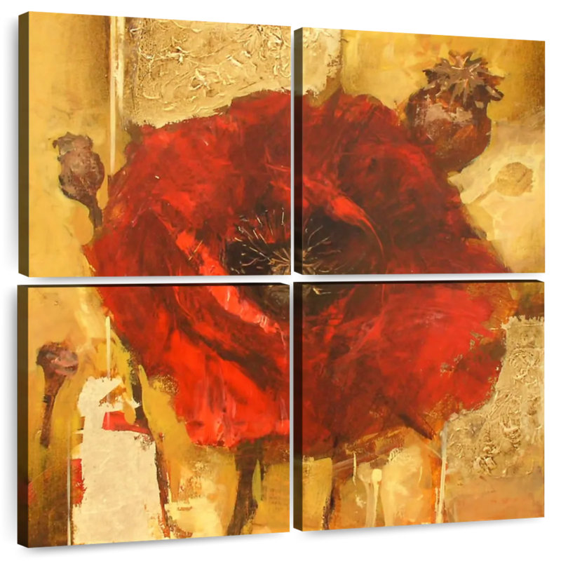 Harnek Poppy Flower, 38" H x 38" W