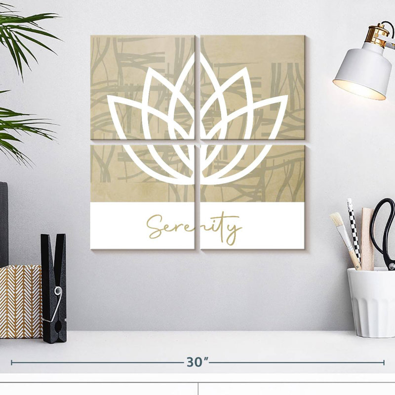 Lotus sérénité Tergel, H 18 po x l 18 po
