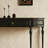 Modern Classic Black Solid Wood Console Table