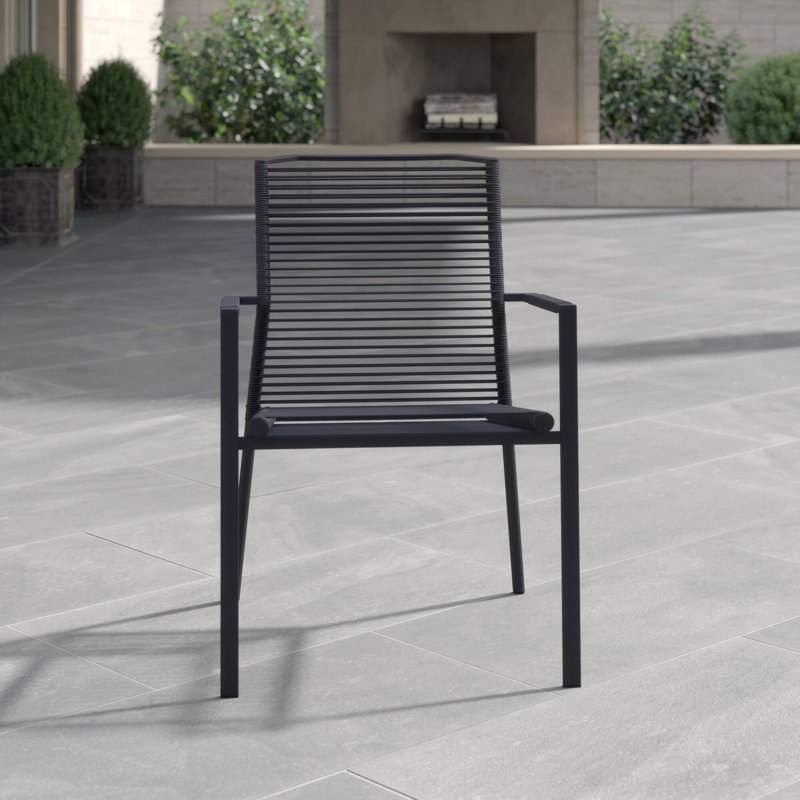 Edge Metal Patio Dining Armchair