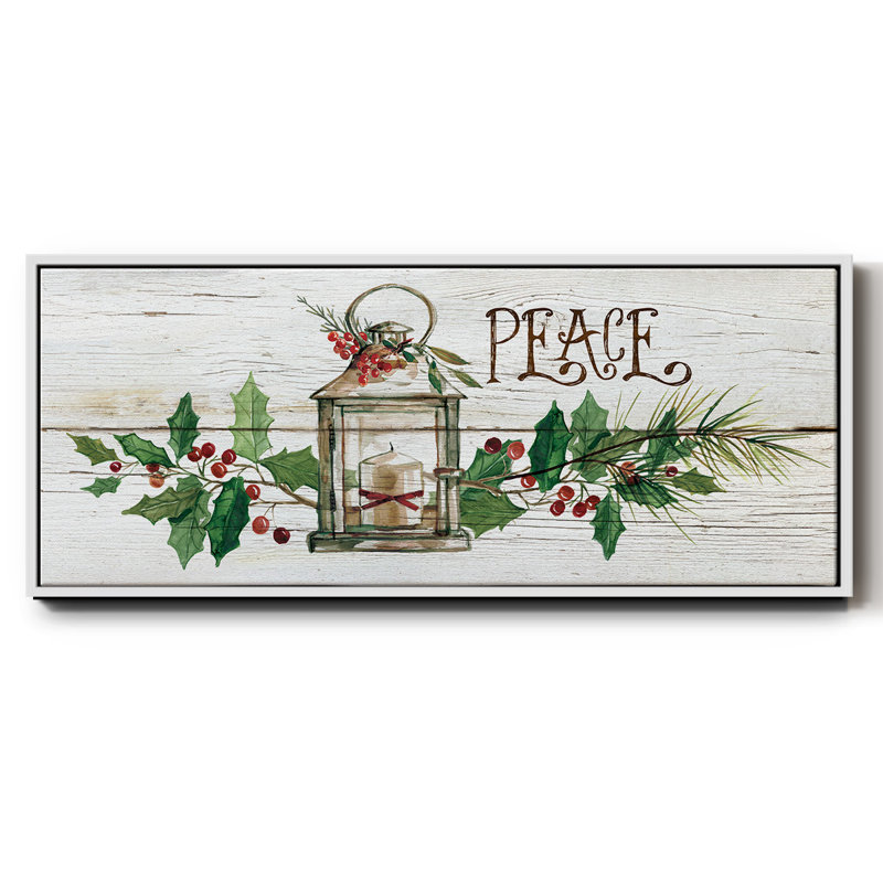 Rustic Peace - toile encadrée, H 8 po x l 20 po