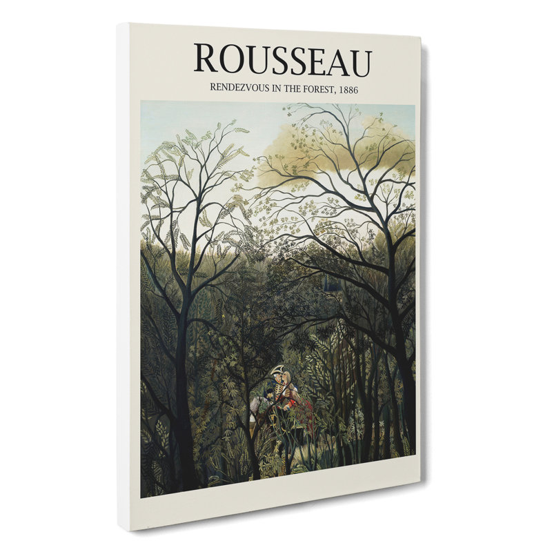 Rendezvous In The Forest by Henri Rousseau - Wrapped Canvas Painting, 76cm H x 50cm W x 3cm D
