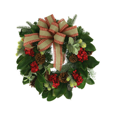 Handcrafted Faux 24'' Wreath