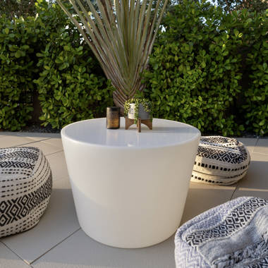 Smart u0026 Green Bass Outdoor Round Coffee Table | Perigold