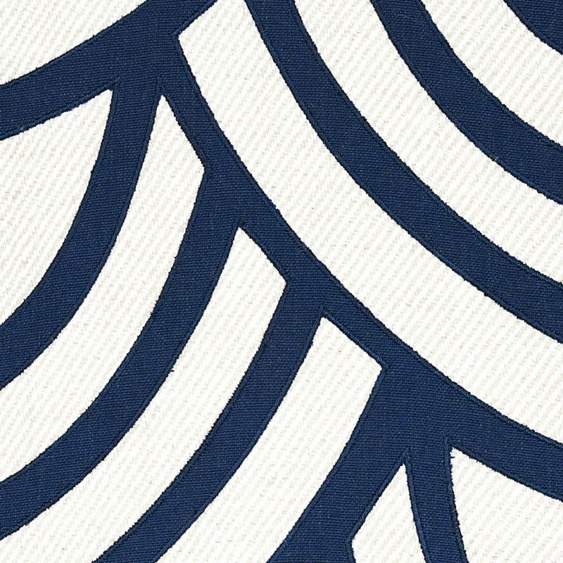 Sangomar Applique Fabric, Navy