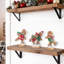 Décoration de table de Noël en résine représentant des bonshommes en pain d'épice skiant, 15 cm de hauteur