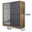 Armoire-penderie 2 portes avec 2 tiroirs-2045342444