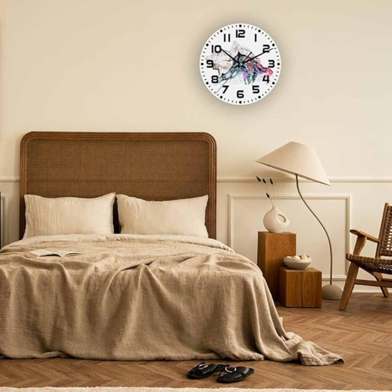 Horloge murale Hermit Crab Blue-Green Sea Animal