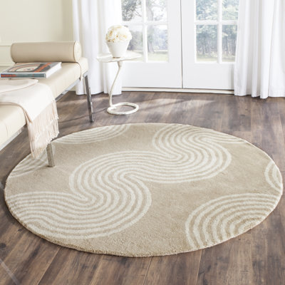 Deedie Hand Tufted Wool Geometric Rug
