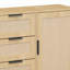 Commode de rangement en rotin moderne avec armoire de rangement en bois pour chambre à coucher, salon, entrée et couloir