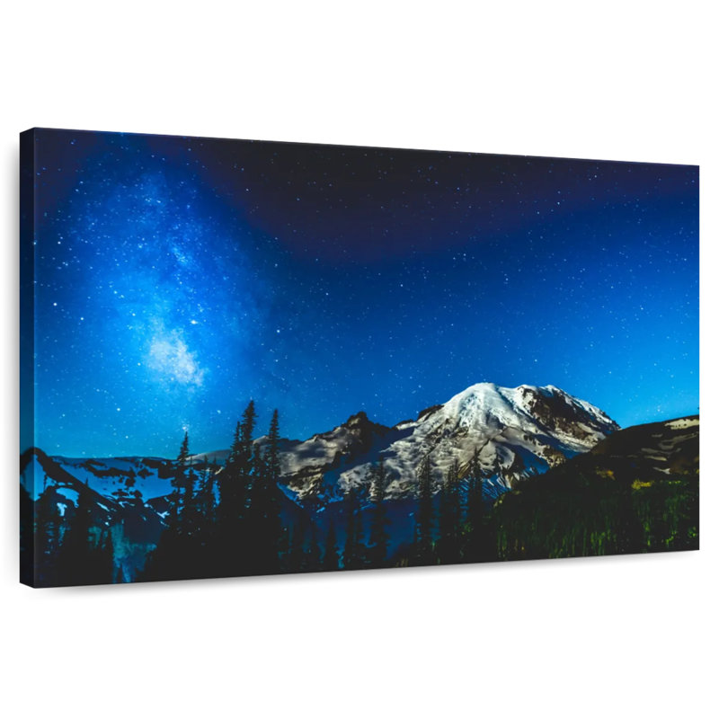 Alvord Mount Rainier Under Voie Lactée, H 32 po x l 48 po