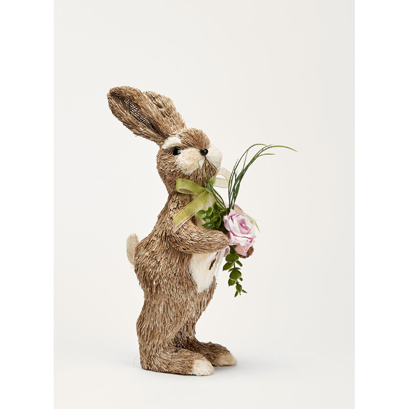 Lapin de Pâques avec bouquet 12 po