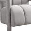 Fauteuil de 26,3 po - minimaliste moderne, tissu en forme de L, détente dans le salon, capacité de charge de 228 lb, style gris, confortable pour la pièce, support