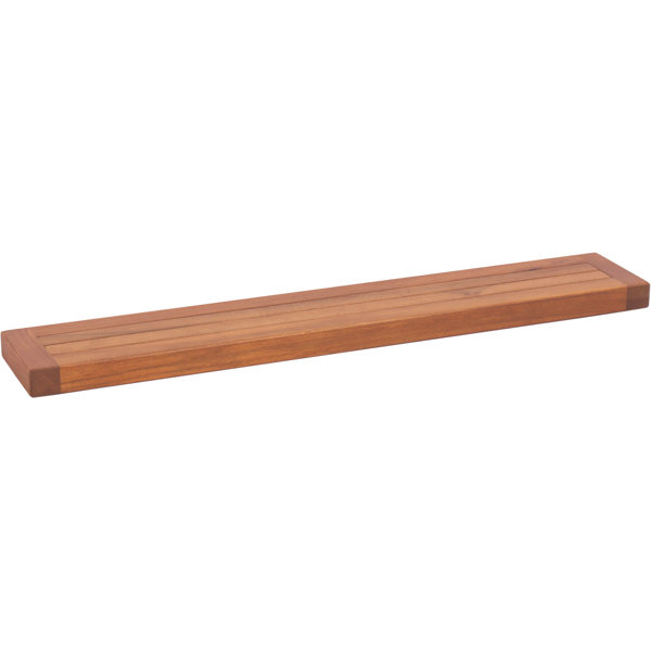 Aqua Teak Obi Teak Floating Shelf | Perigold