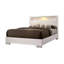 Grand lit avec tablette ouverte, blanc