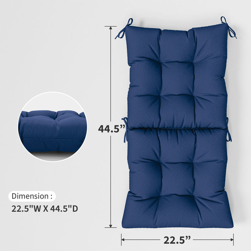Indoor And Outdoor 5"  Seat/Backcushion, Blue
