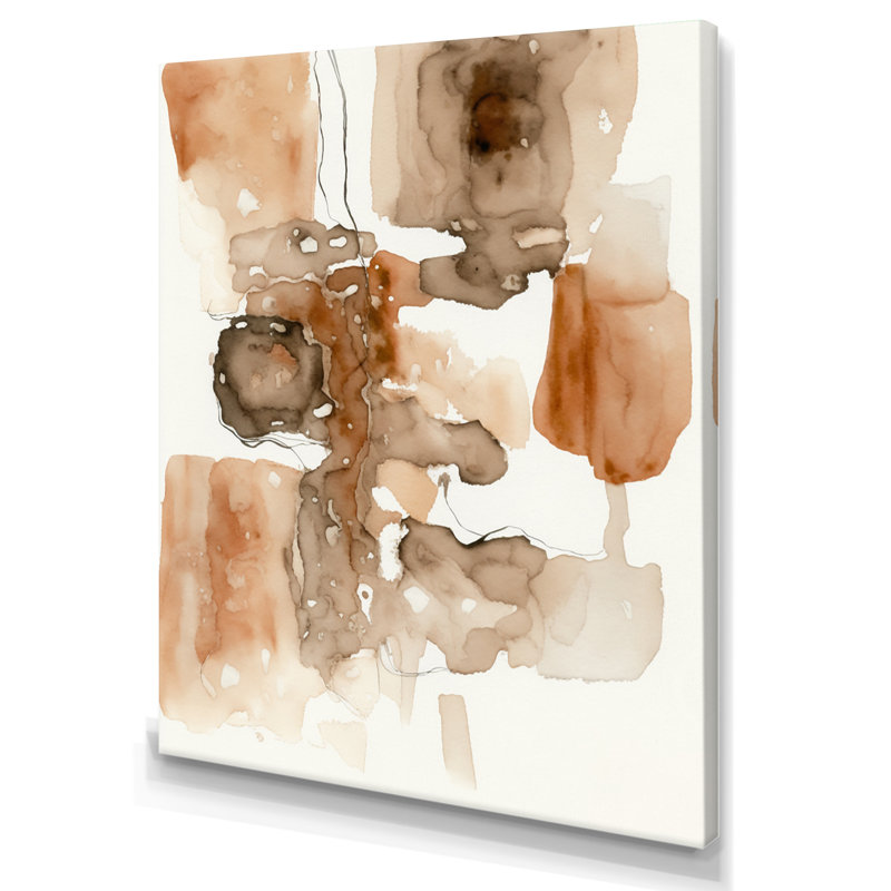 «Liquid Earth Tones IV», reproduction sur toile, H 40 po x l 30 po x P 1,5 po, Toile tendue