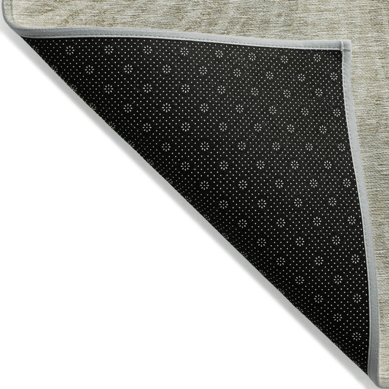 Tapis extérieur lavable abstrait 10 pi x 14 pi beige