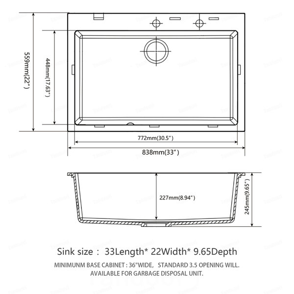 Dimensions du produit