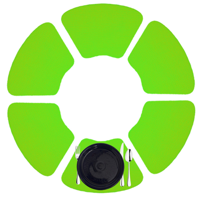 Napperon 13 "Baltz, Vert lime
