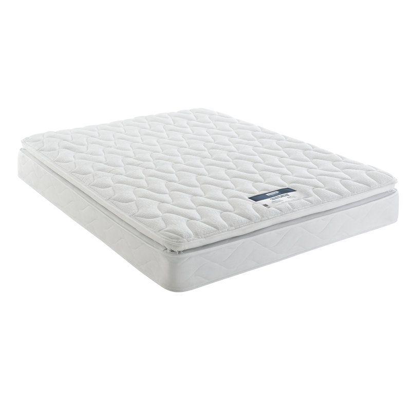 Layezee Open Coil Pillow Top Memory Mattress, Double (4'6)