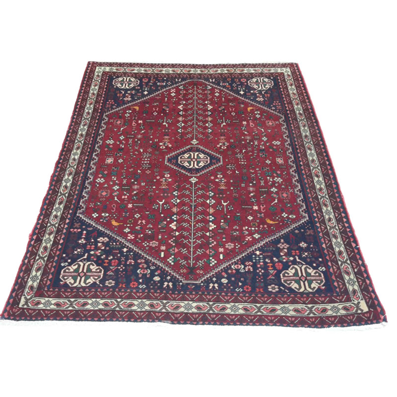 Pragna Oriental Area Rug in Red