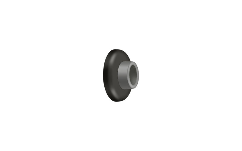 Door Stop, Oil-Rubber Bronze